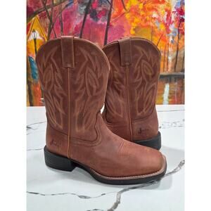 Justin Canter Stampede Canter Western Boots Size 10 Men's SE7512 Leather Cowboy